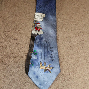 NWOT! Santa & Reindeer Tie